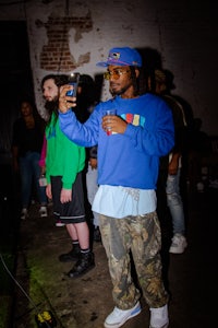 a man holding a cell phone